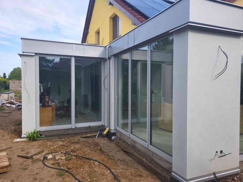 Instalace hliníkových FS portálů a HS portálu v obci Světice ve Středočeském kraji